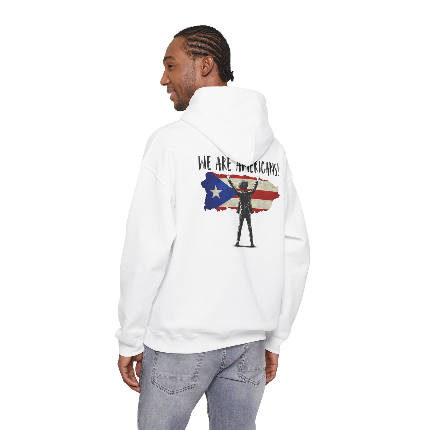 Benito Hoodie We are Americans , Benito Bowl, Football Fan Gift, Puerto Rico Boricua Heritage Culture Pride Hoodie