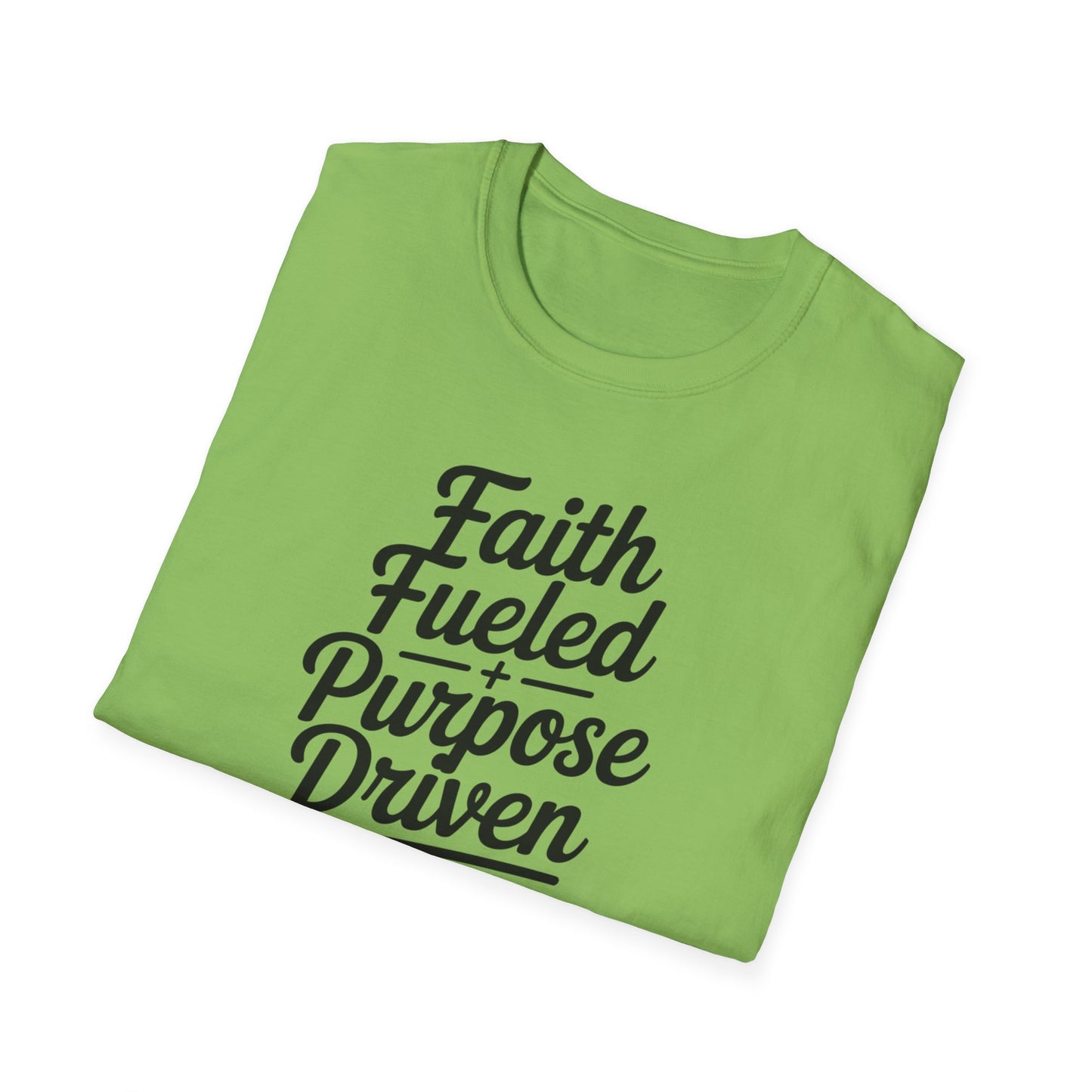 Faith Fueled Purpose Driven T-Shirt – Inspirational Christian Shirt, Motivational Faith Tee for Women & Men