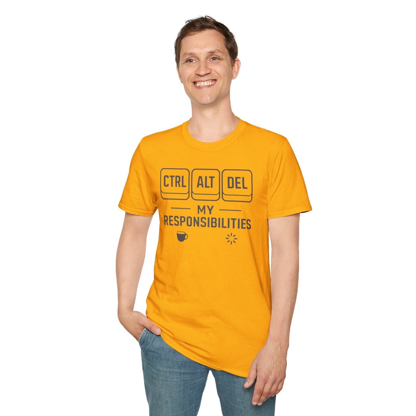 Funny Programmer Shirt, Ctrl Alt Del My Responsibilities Tee, Tech Humor Shirt, Geek Gift, Computer Nerd Unisex Tee