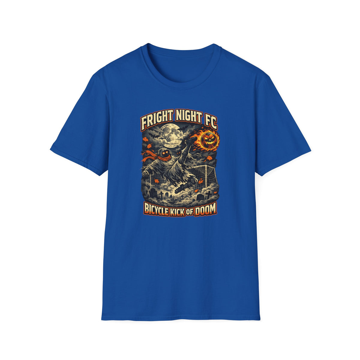 Halloween Soccer Shirt, Fright Night FC Tee, Mummy Soccer T-Shirt, Pumpkin Soccer Ball Shirt, Fall Sports Gift