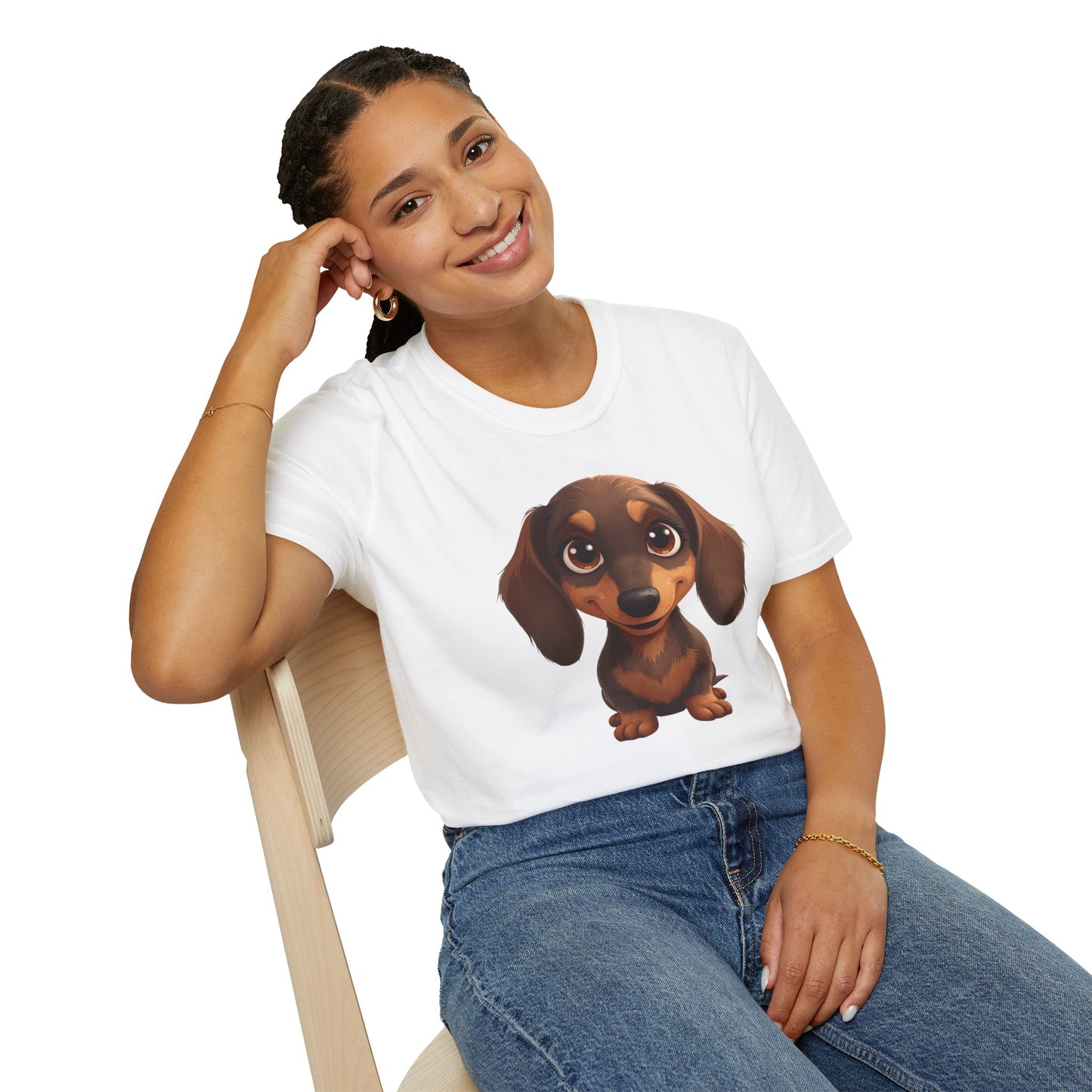 Dachshund Dog Portrait Shirt – Wiener Dog Lover Gift, Cute Dog Mom Tee, Dog Dad Shirt, Pet Breed Apparel