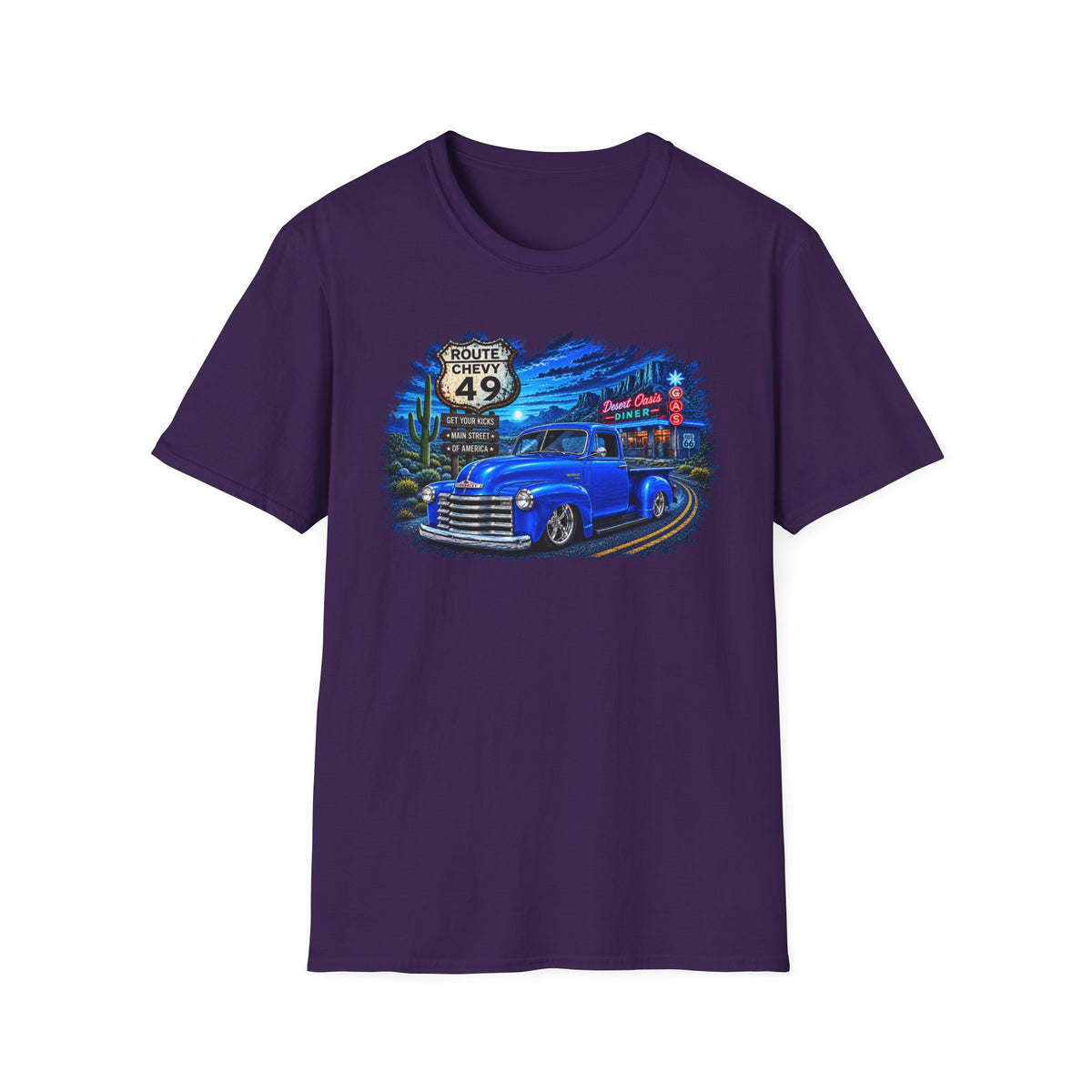 Classic Pickup Truck Shirt, Vintage Truck T-Shirt, Desert Highway Tee, Retro Diner Car Lover Gift