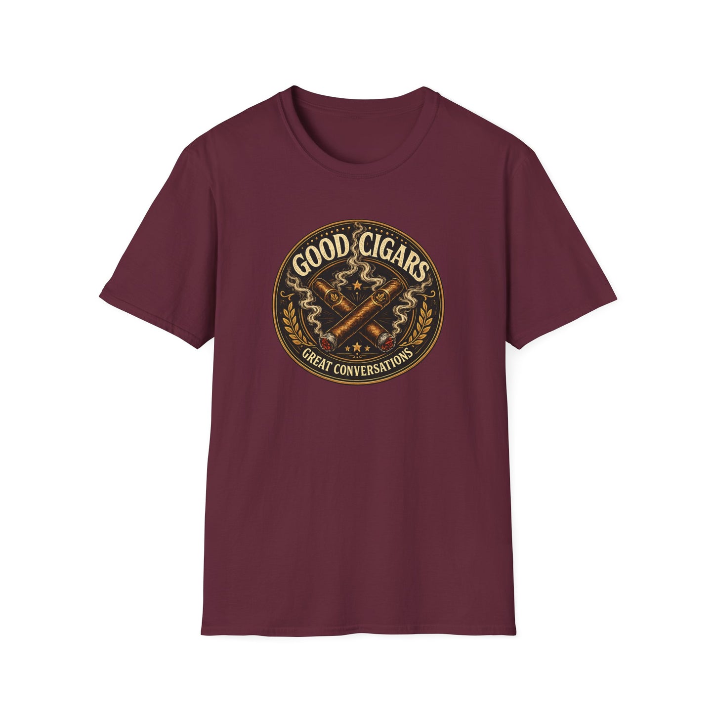 Good Cigars Great Conversations T-Shirt – Cigar Aficionado Graphic Tee