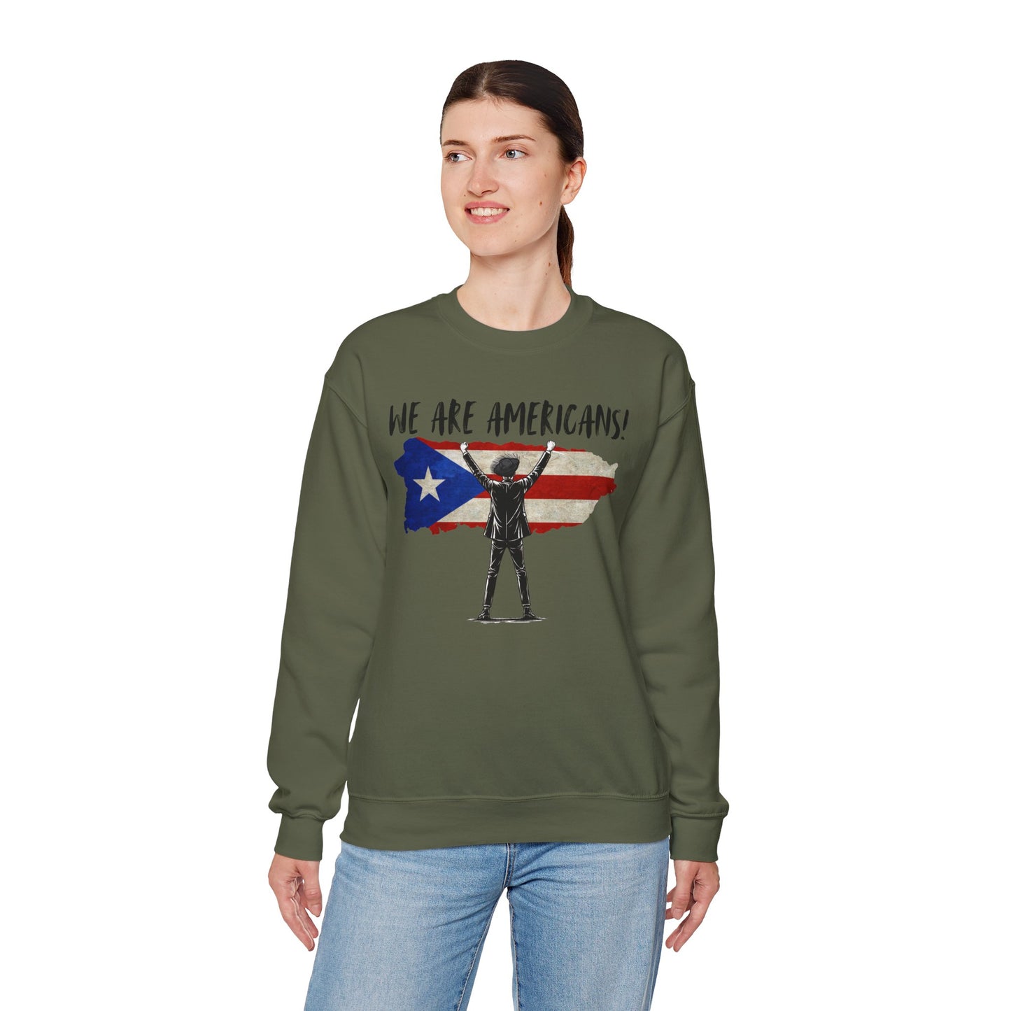 Benito We are Americans Sweatshirt, Benito Bowl, Football Fan Gift, Puerto Rico Boricua Heritage Culture Pride sweatshirt