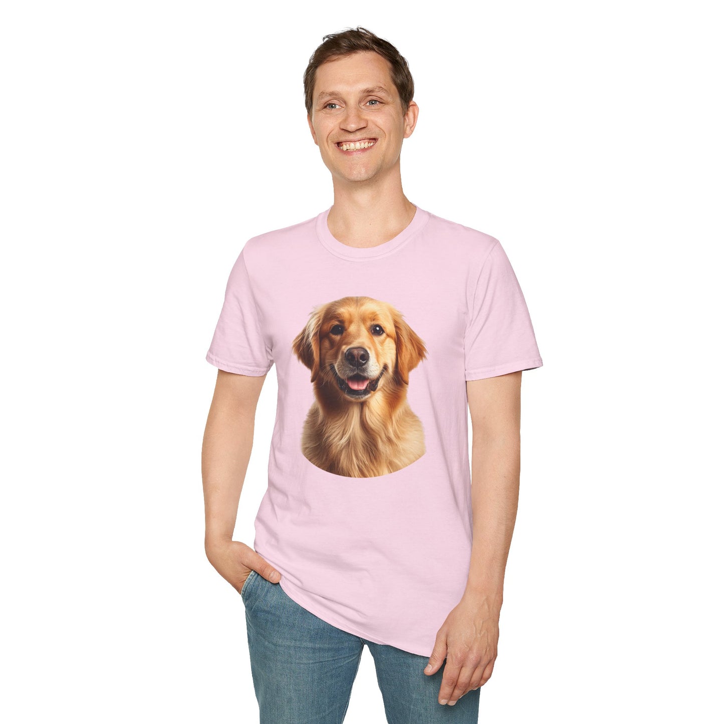 Golden Retriever Dog Portrait Shirt – Lab Dog Lover Gift, Cute Dog Mom Tee, Dog Dad Shirt, Pet Breed Apparel