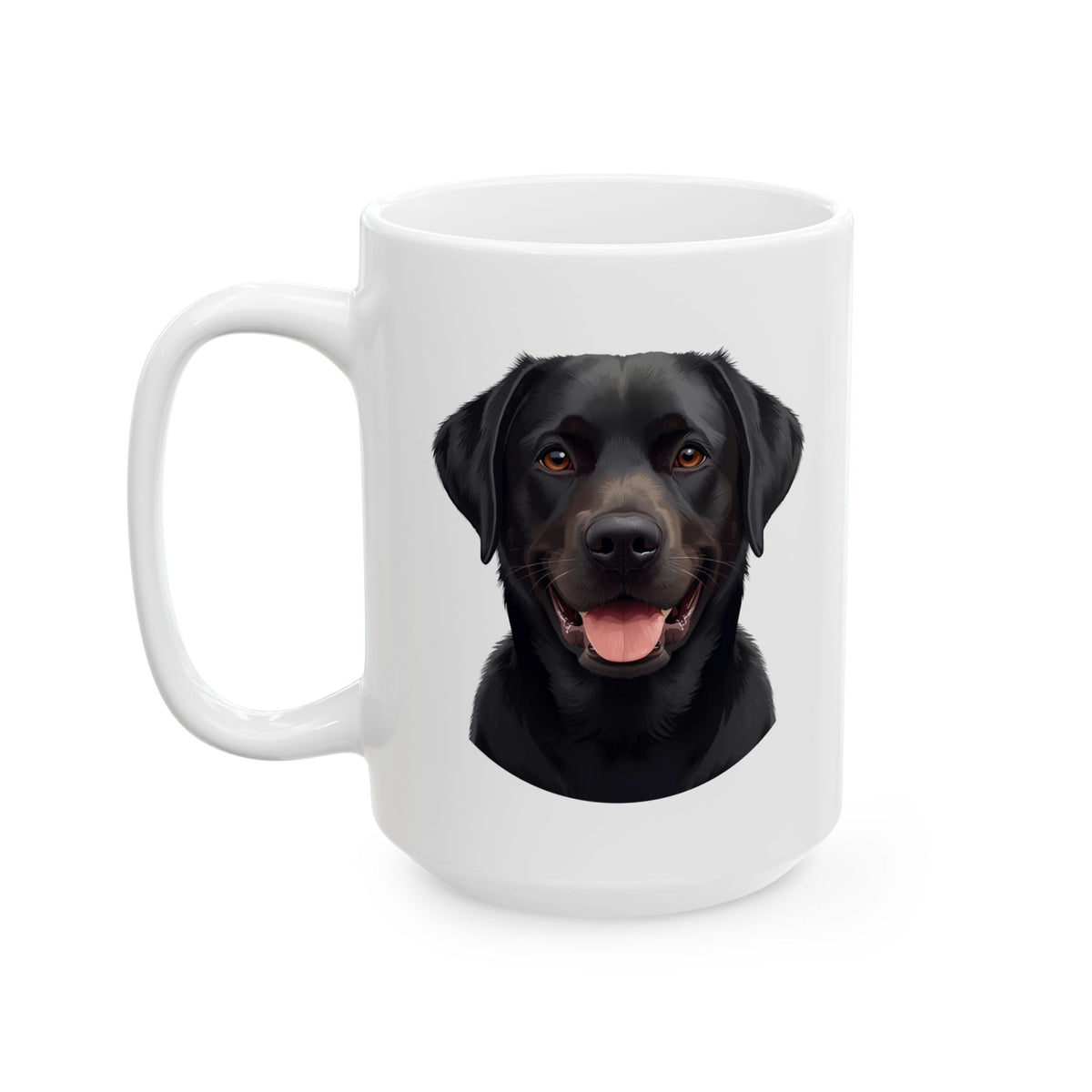 Black Labrador Mug, Black Lab Coffee Mug, Dog Lover Mug, Pet Parent Gift, Labrador Mom Dad Cup 11oz or 15oz, Dog Lover Gift