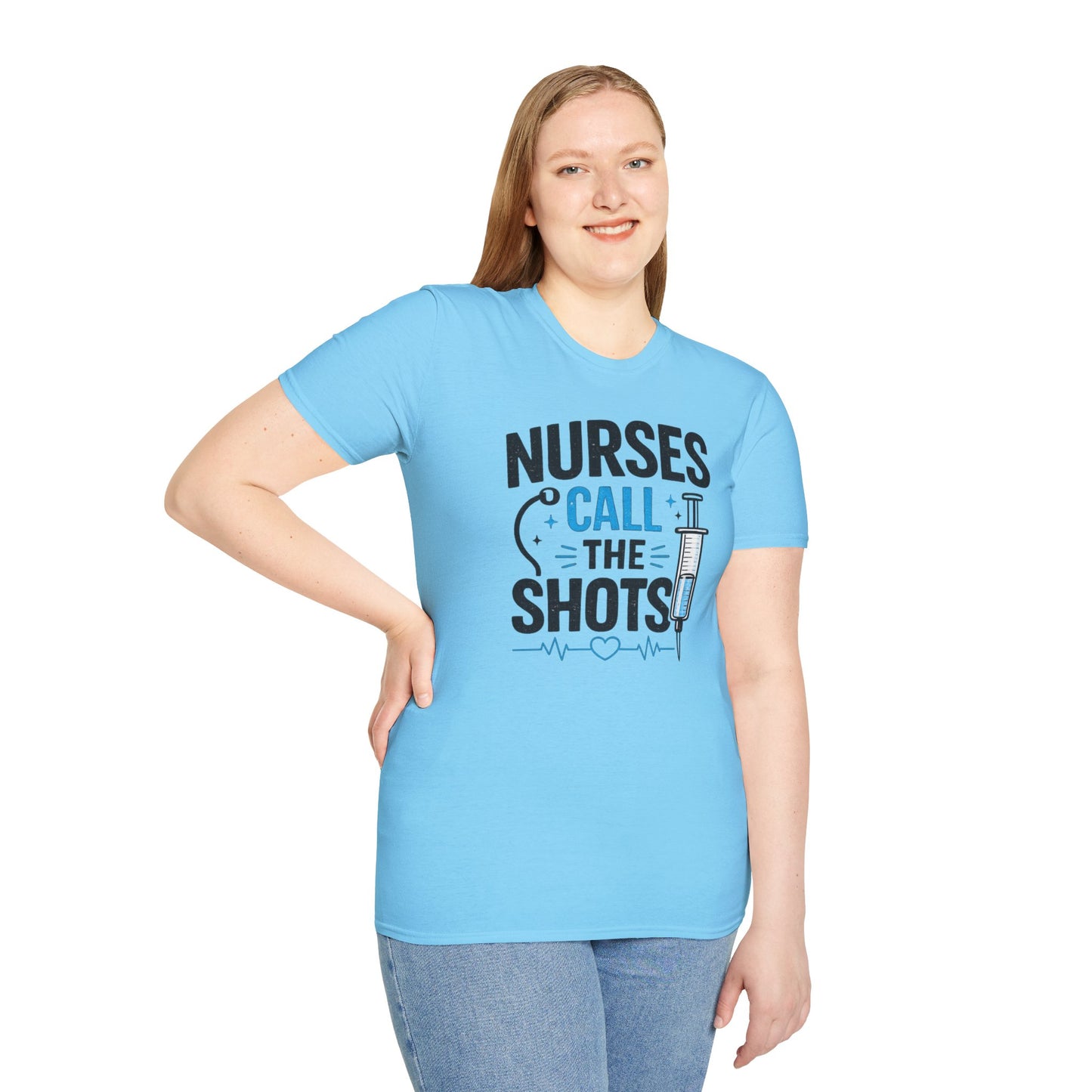 Nurses Call The Shots Shirt Funny Nurse Gift Medical Humor RN CNA Nursing Tee
