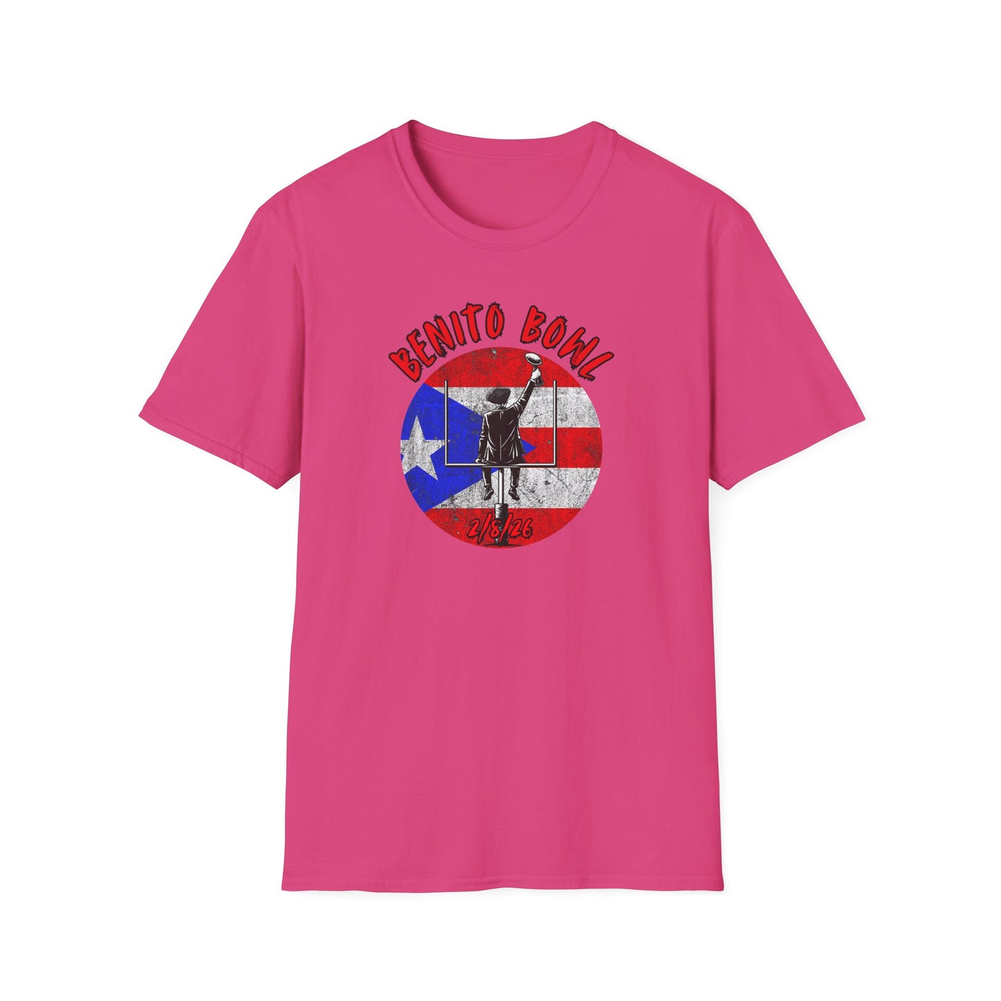 Benito Bowl 2/8/26 T-Shirt – Puerto Rico Heritage Tee, Boricua Pride Football Fan Shirt