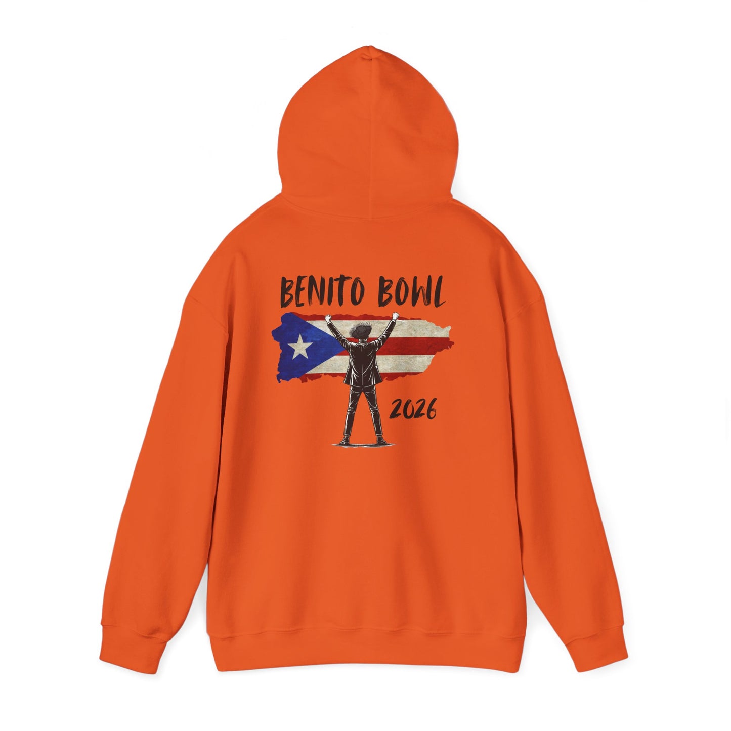 Benito Bowl PR Flag 2026 Hoodie, Benito Bowl XL, Football Fan Gift, Puerto Rico Boricua Heritage Culture Pride Hoodie