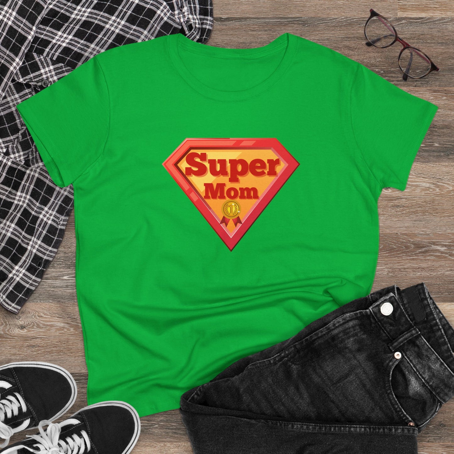 Supermom T-Shirt, Gift for Mom, Cute Summer Top, Mother's Day Gift, Family Gatherings, Casual Wear, Mom's Birthday, Supermom