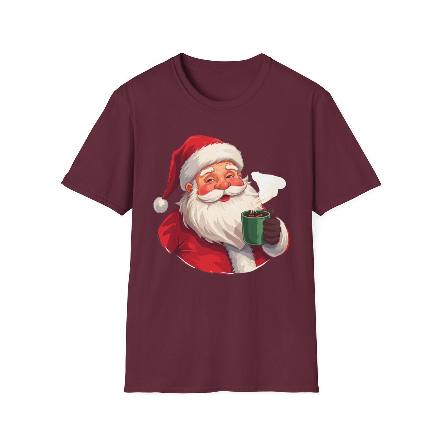 Santa enjoying Hot Chocolate Shirt, Family Christmas Shirts, Christmas T Shirt, Holiday Shirt, Cute Xmas Shirt for the family, Holiday Gift