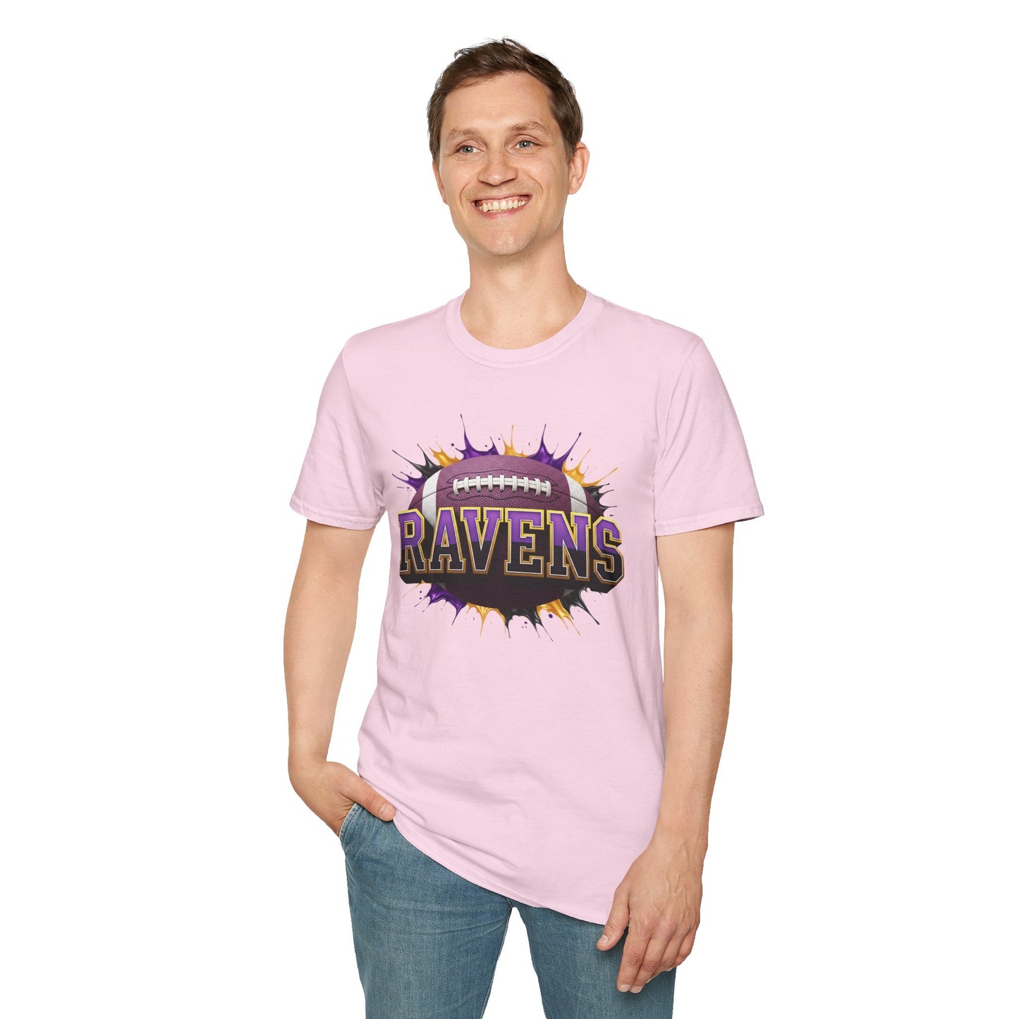 Baltimore Football Unisex T-Shirt, Baltimore Team Tee, Football Gift for Baltimore Fans, Game Day Shirt, Sports Fan Apparel Football Tee