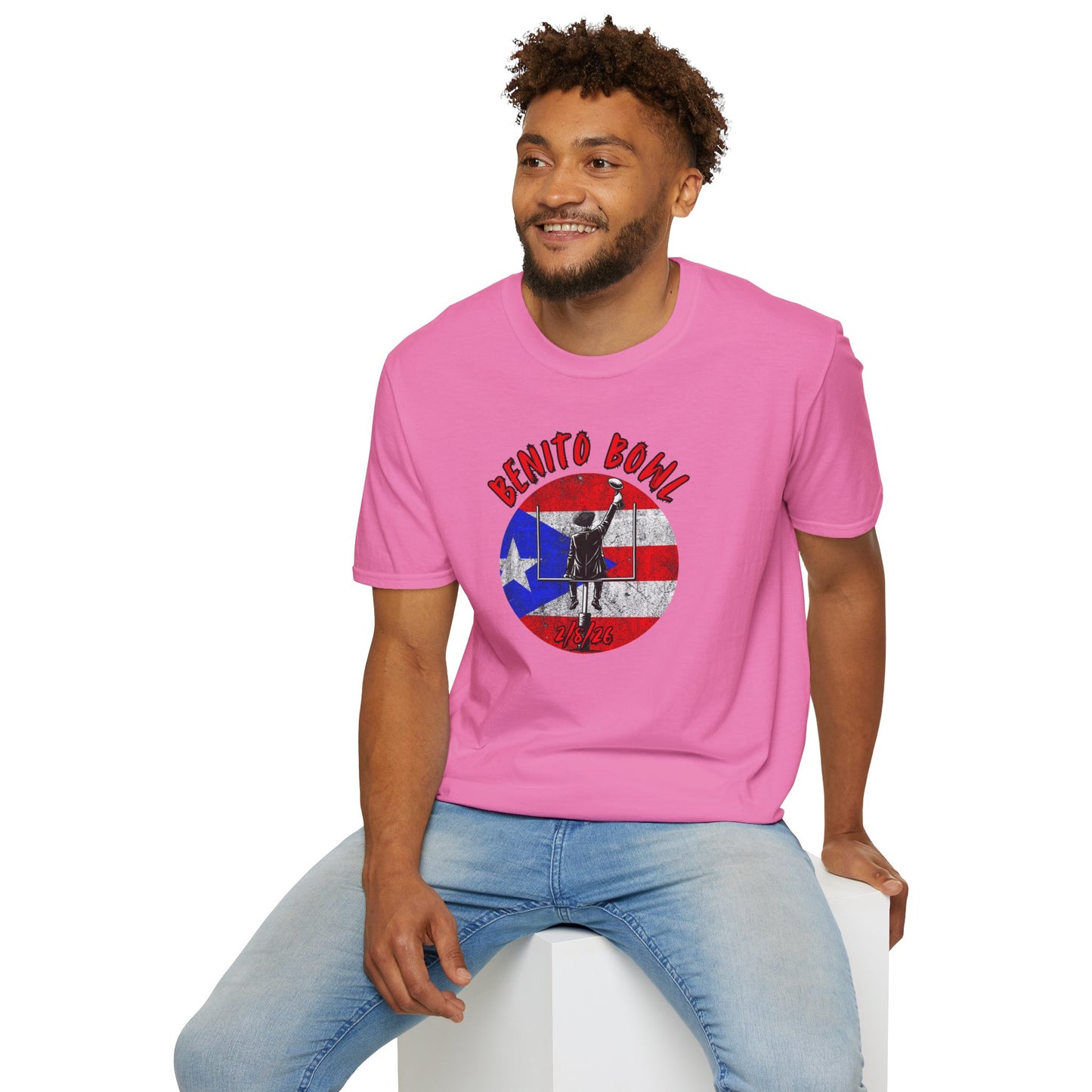 Benito Bowl 2/8/26 T-Shirt – Puerto Rico Heritage Tee, Boricua Pride Football Fan Shirt