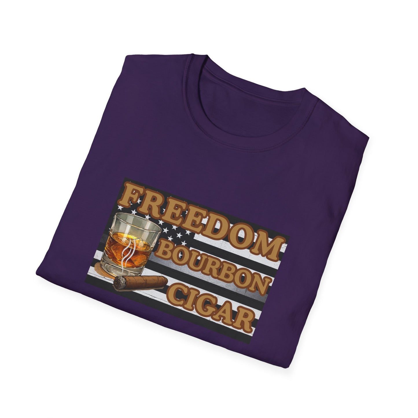 Freedom Bourbon Cigar T-Shirt, BBQ Pool Party Shirt, Fathers Day Gift, Relaxation Leisure, Cigar lover Gift, Cigar Aficionado, Bourbon Gift