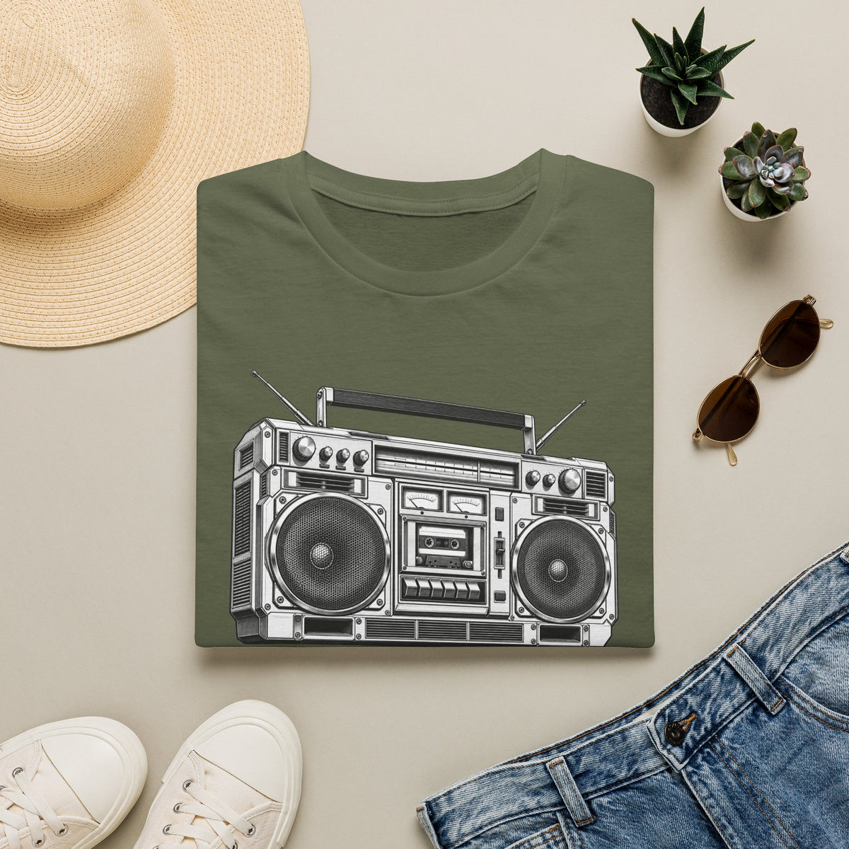 Boombox T-Shirt, Retro Music Shirt, Vintage Cassette Radio Tee, 80s 90s Nostalgia, Music Lover Gift