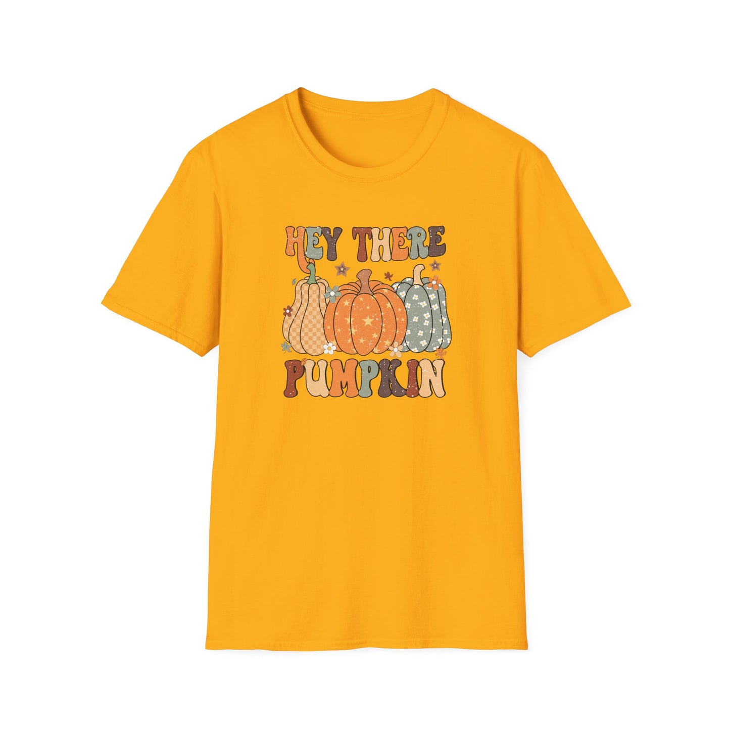 Hey There Pumpkin Fall T-Shirt - Cute Women's Autumn Tee, Thanksgiving Shirt, Pumpkin Thanksgiving Tee, Cozy Fall Tee for Her, Friendsgiving