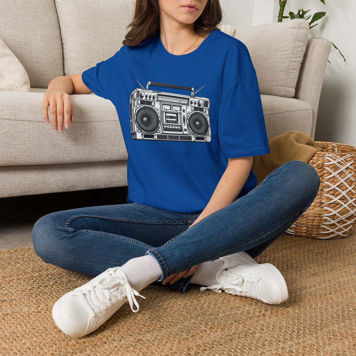 Boombox T-Shirt, Retro Music Shirt, Vintage Cassette Radio Tee, 80s 90s Nostalgia, Music Lover Gift