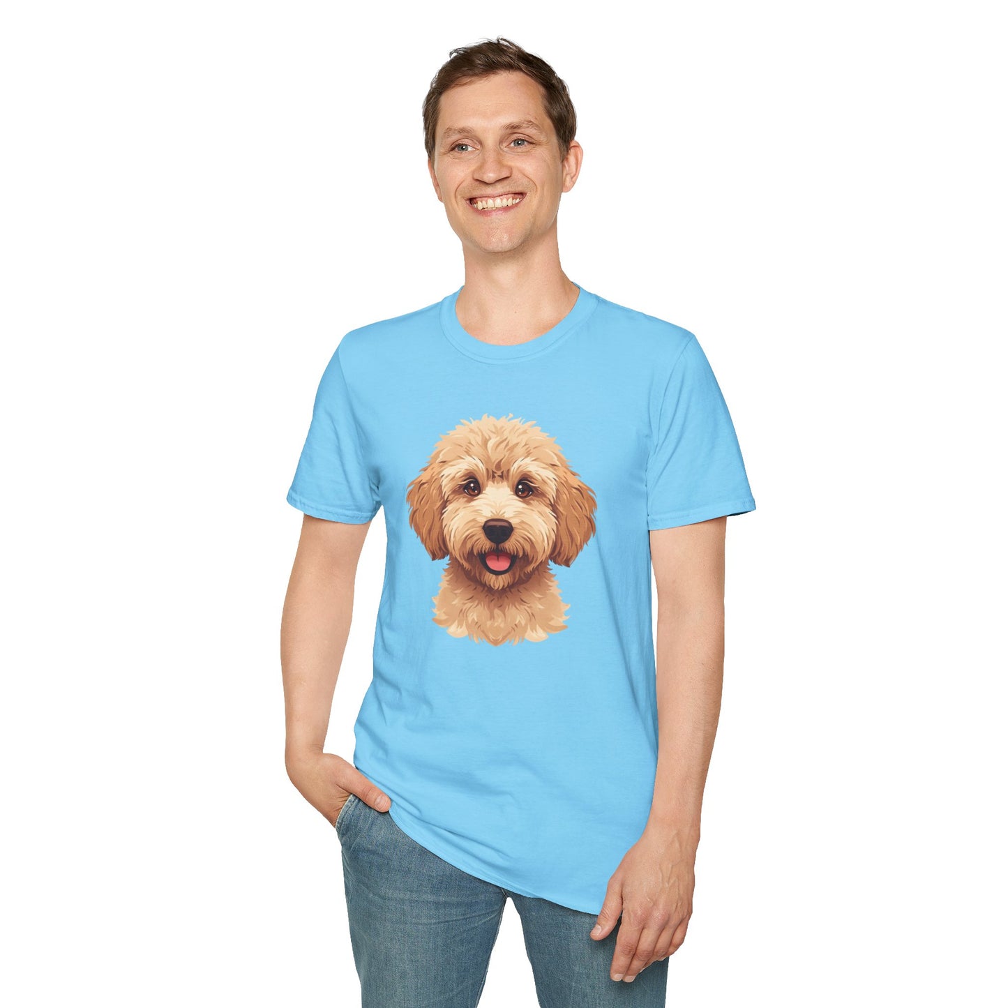 Labradoodle Dog Portrait Shirt – Labradoodle Dog Lover Gift, Cute Dog Mom Tee, Dog Dad Shirt, Pet Breed Apparel