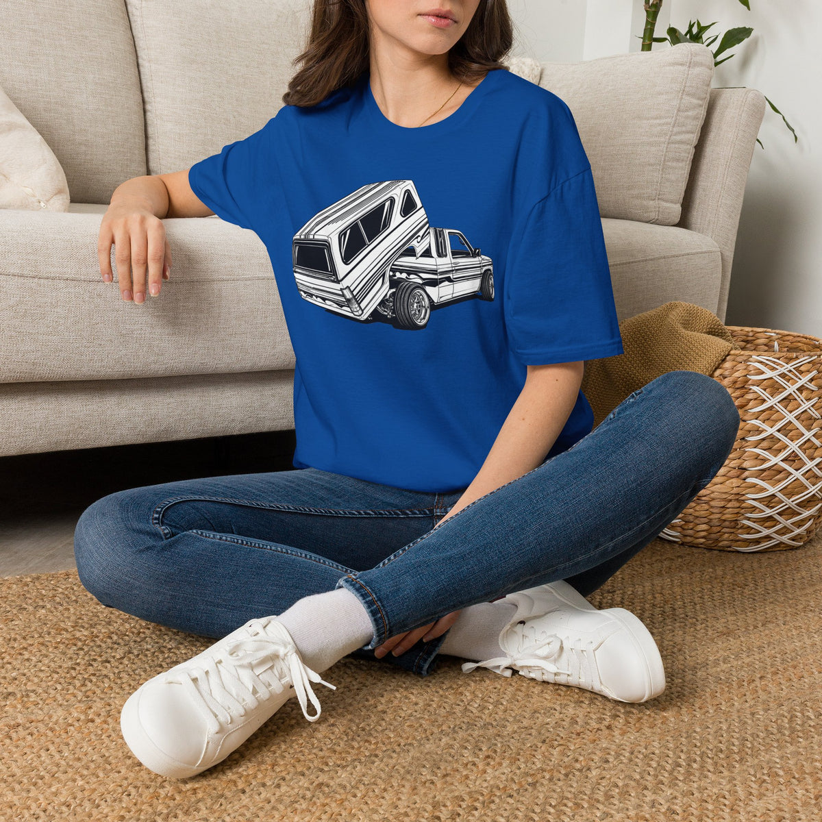 Mini Truck Lowrider Shirt, Lowrider Bed Dancer Truck T-Shirt, Custom Lowered Truck Tee, Car Enthusiast Gift