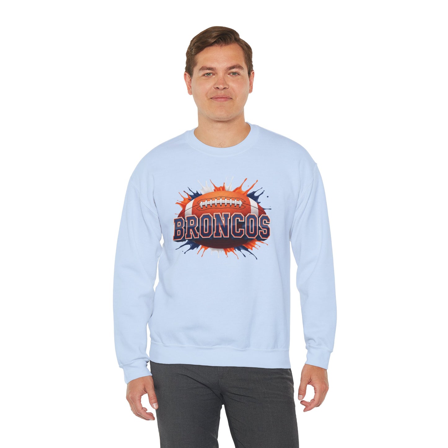 Denver Football Sweatshirt, Denver Team Sweatshirt, Football Gift for Denver Fans, Game Day Sports Fan Football Apparel