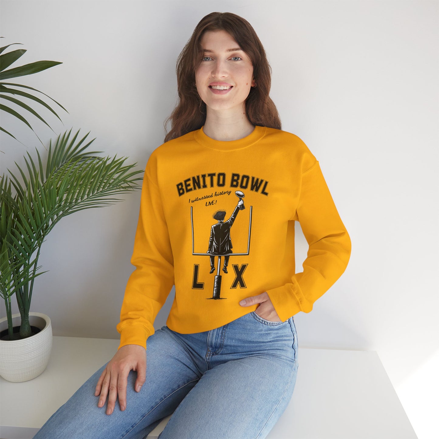 Benito Bowl LX Witnessed History Live Halftime Sweatshirt, Football Fan Gift, Benito Sweatshirt, Puerto Rico Boricua Heritage
