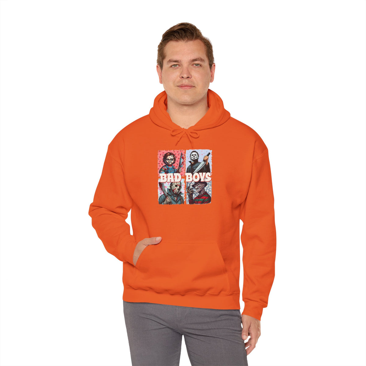 Horror Movie Villains Halloween Bad Boys Unisex Hoodie, Scary Movie Pullover, Horror Movie Sweatshirt, Halloween Costume Hoodie