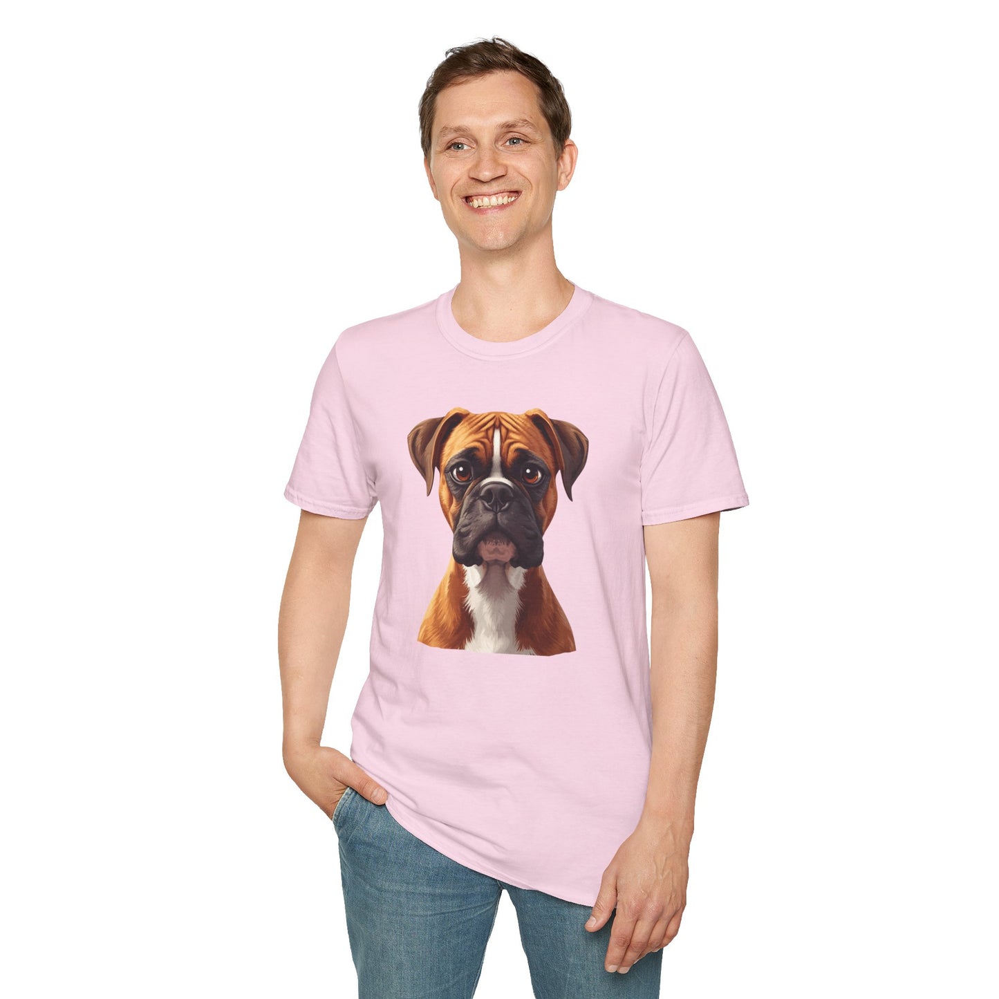Boxer Dog Portrait Shirt – Boxer Dog Lover Gift, Cute Dog Mom Tee, Dog Dad Shirt, Pet Breed Apparel