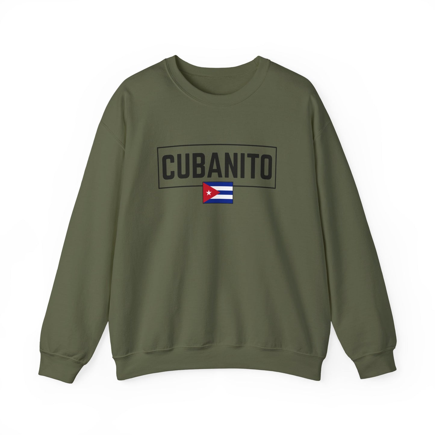 CUBANITO Sweatshirt – Cuban Flag Sweatshirt for Men, Latino Pride Sweatshirt, Cuba Heritage Top, Cuban Culture Graphic Sweatshirt