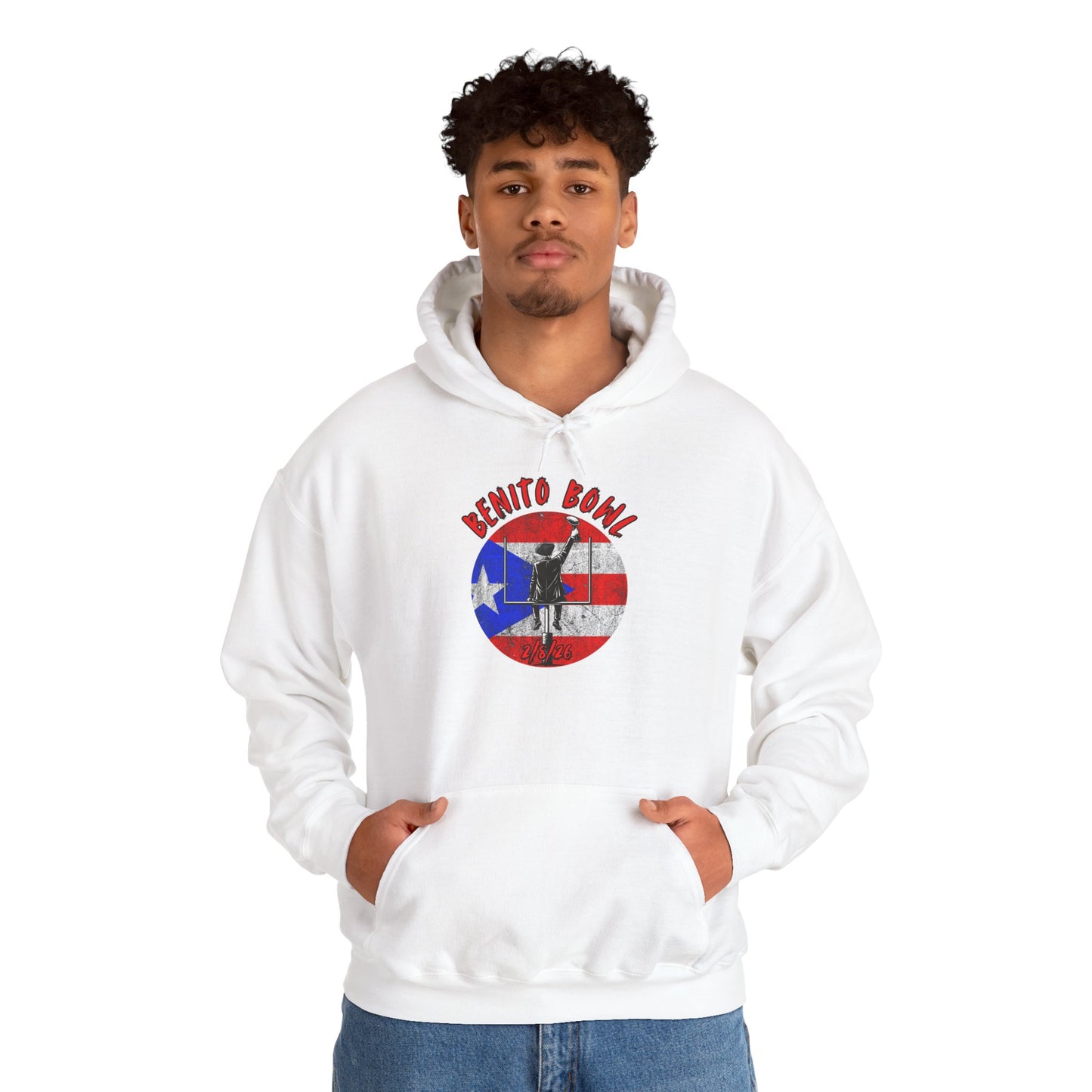 Benito Bowl 2/8/26 Puerto Rico Heritage Hoodie, Boricua Pride Football Fan gift