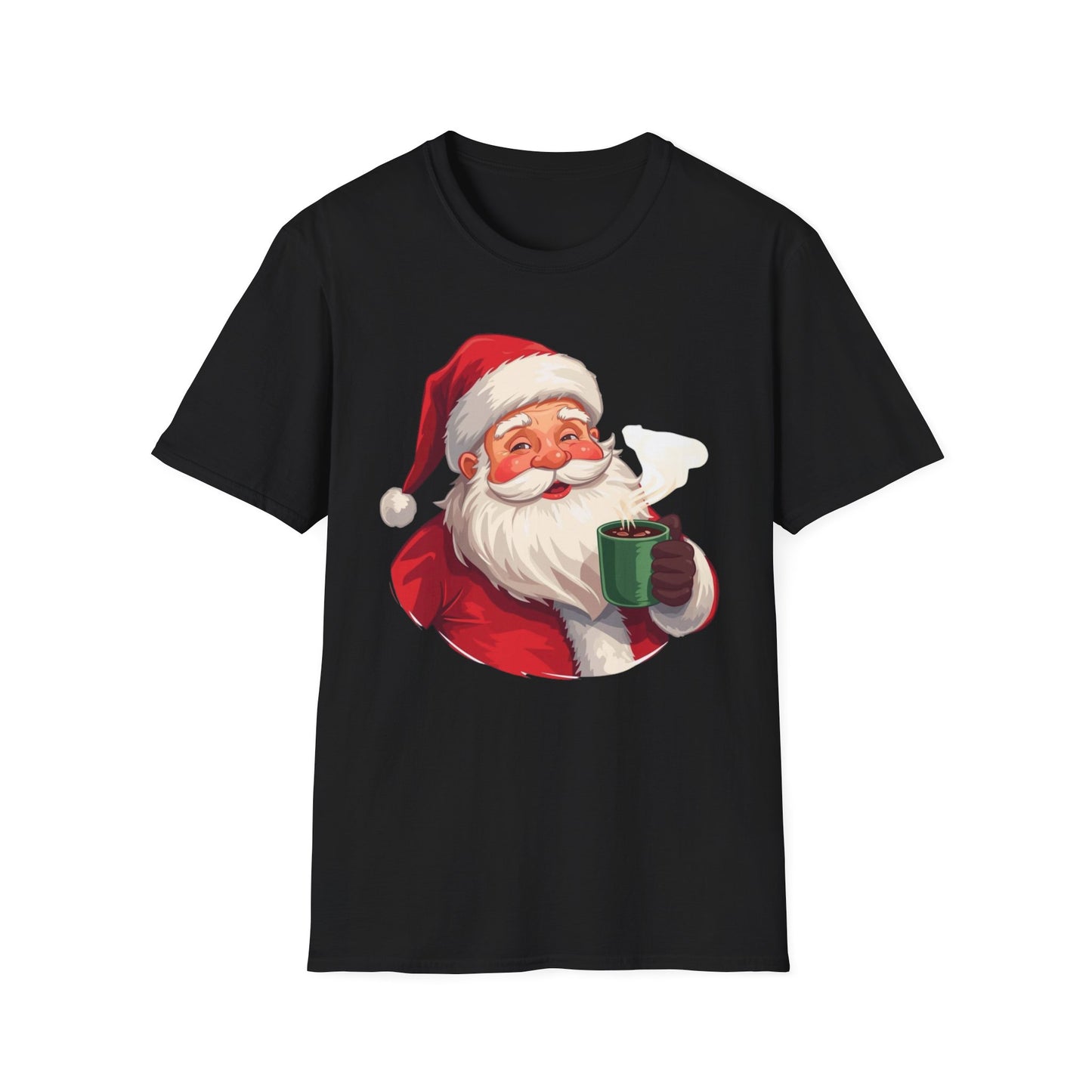 Santa enjoying Hot Chocolate Shirt, Family Christmas Shirts, Christmas T Shirt, Holiday Shirt, Cute Xmas Shirt for the family, Holiday Gift