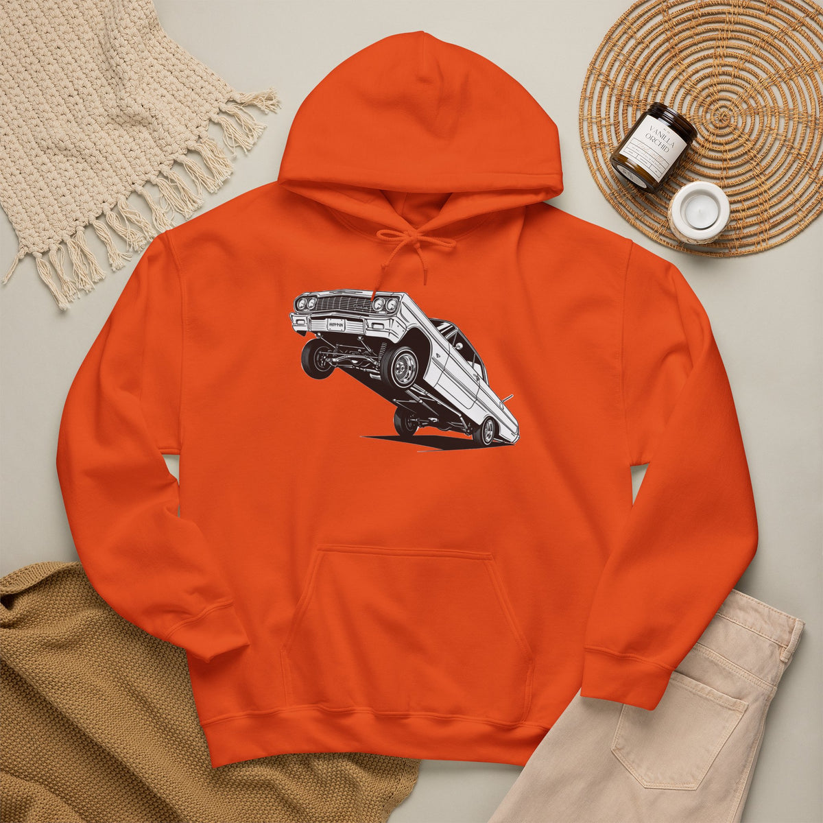 Classic Car Hoodie, Lowrider Car Hoodie, Vintage Auto Hoodie, Car Enthusiast Sweatshirt, Unisex Automotive Hoodie