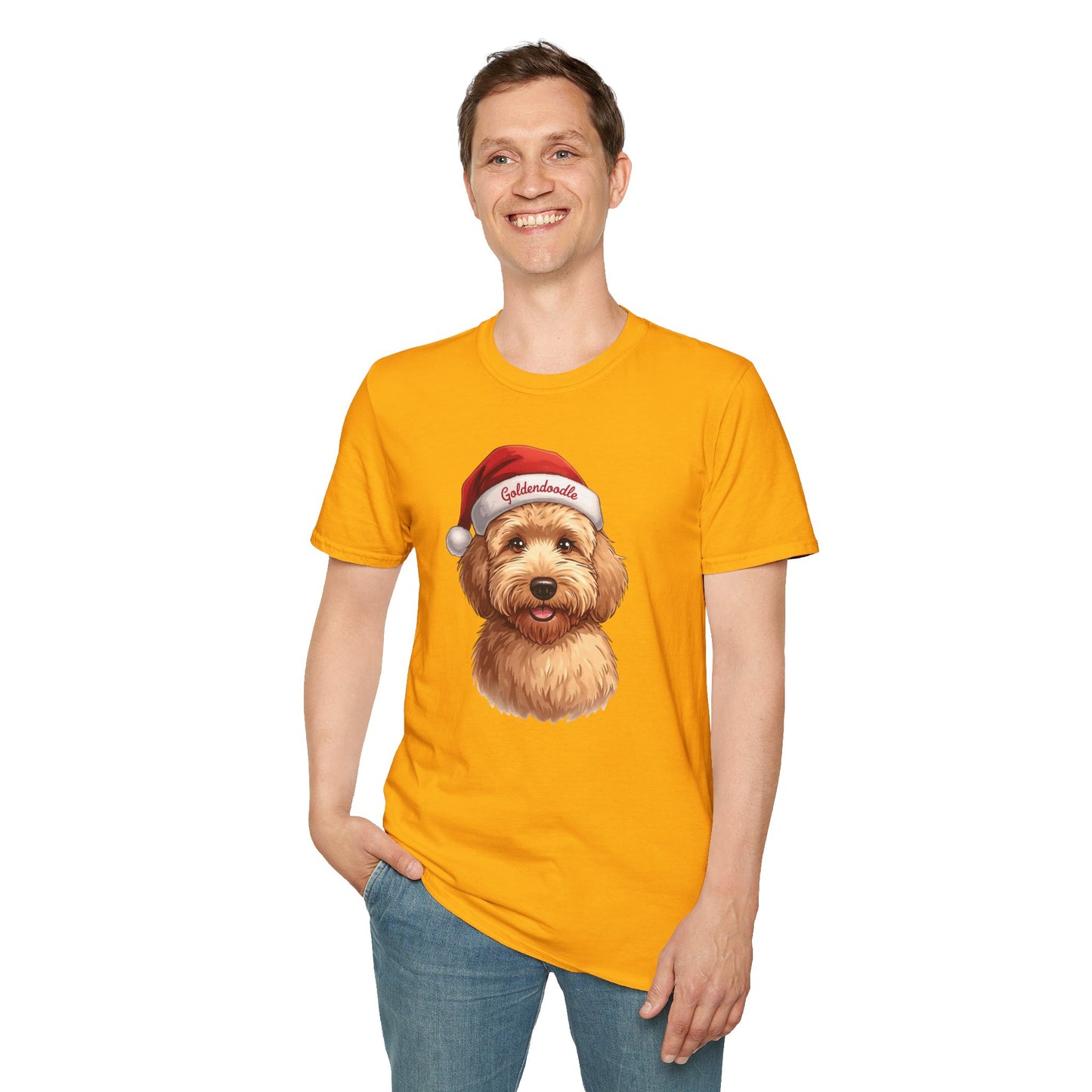 Goldendoodle Dog Portrait Shirt – Goldendoodle Dog Lover Gift, Cute Dog Mom Tee, Dog Dad Shirt, Pet Breed Apparel