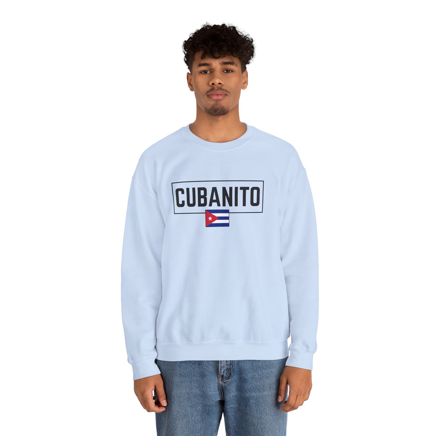 CUBANITO Sweatshirt – Cuban Flag Sweatshirt for Men, Latino Pride Sweatshirt, Cuba Heritage Top, Cuban Culture Graphic Sweatshirt