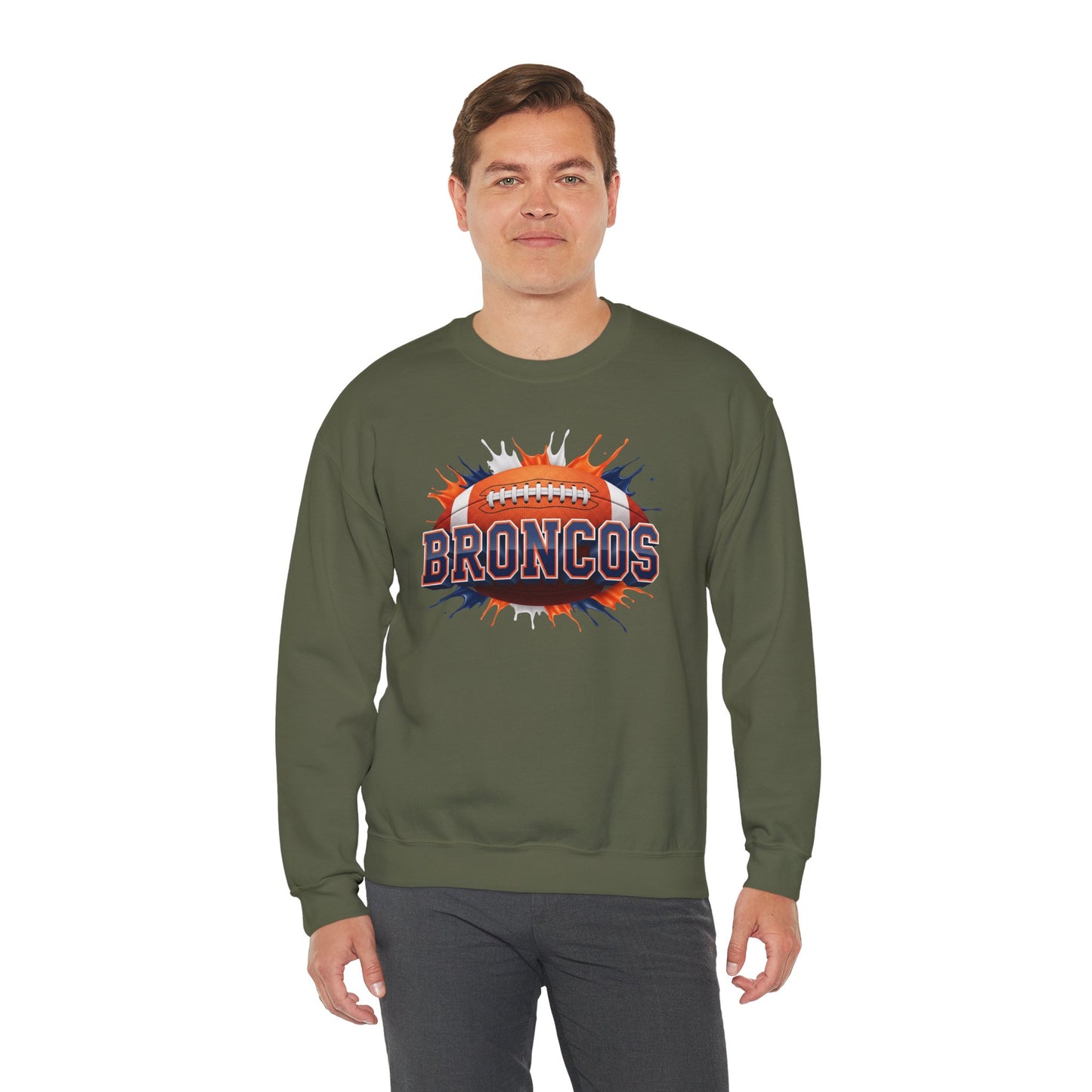 Denver Football Sweatshirt, Denver Team Sweatshirt, Football Gift for Denver Fans, Game Day Sports Fan Football Apparel