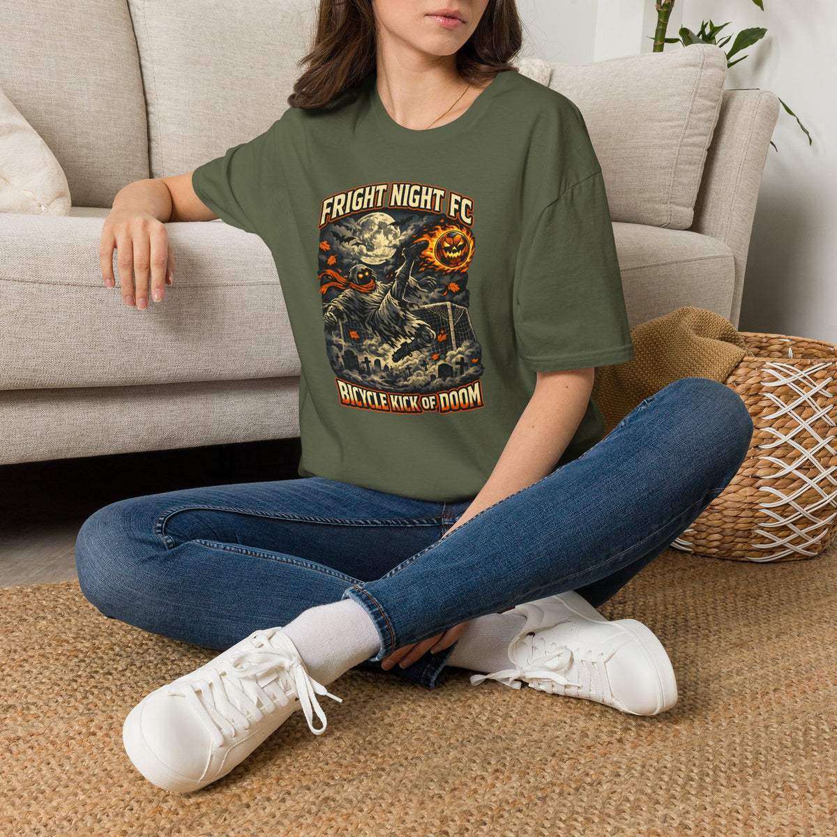 Halloween Soccer Shirt, Fright Night FC Tee, Mummy Soccer T-Shirt, Pumpkin Soccer Ball Shirt, Fall Sports Gift