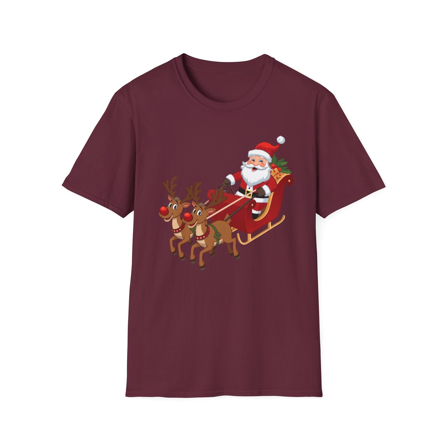 Santa flying Sleigh Shirt, Family Christmas Shirts, Christmas T Shirt, Holiday Shirt, Cute Xmas Shirt for the family, Holiday Gift