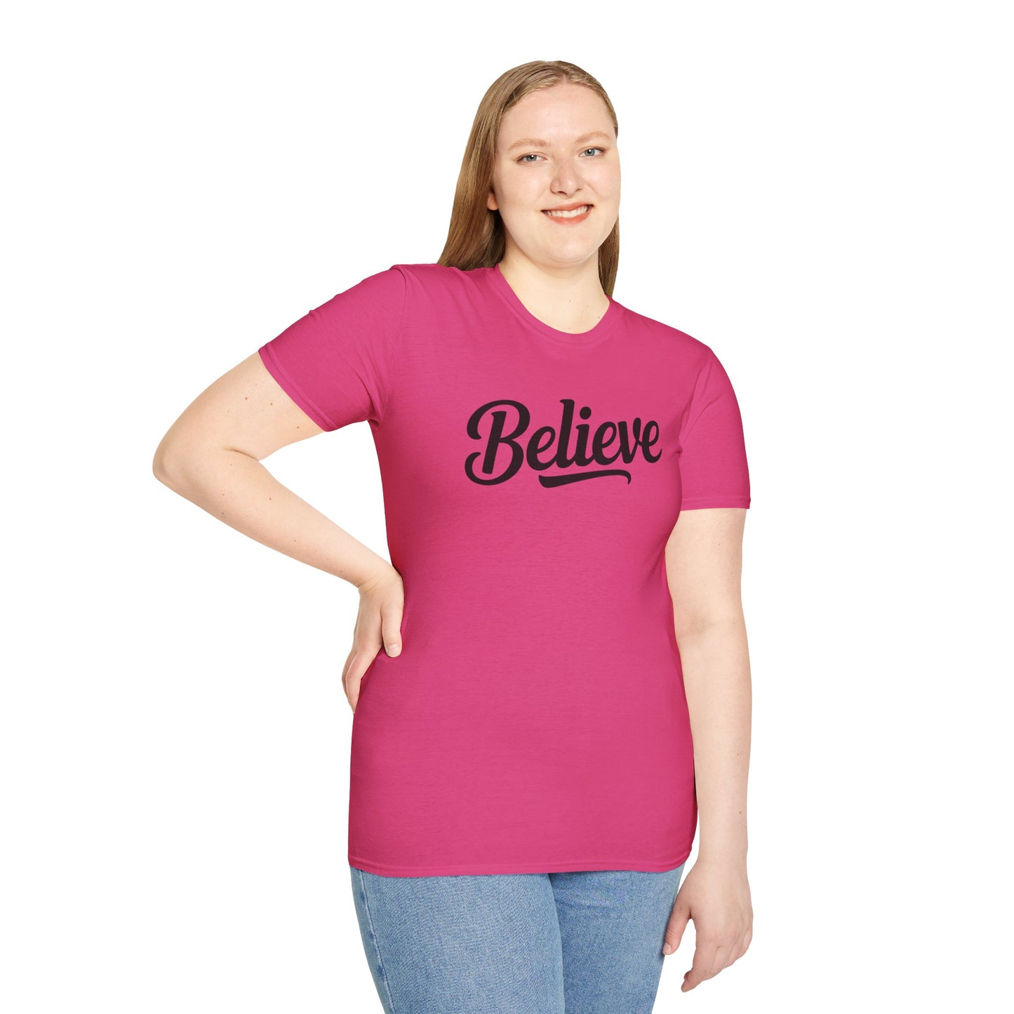 Believe T-Shirt – Inspirational Faith Shirt, Christian Motivational Tee, Positive Encouragement Apparel