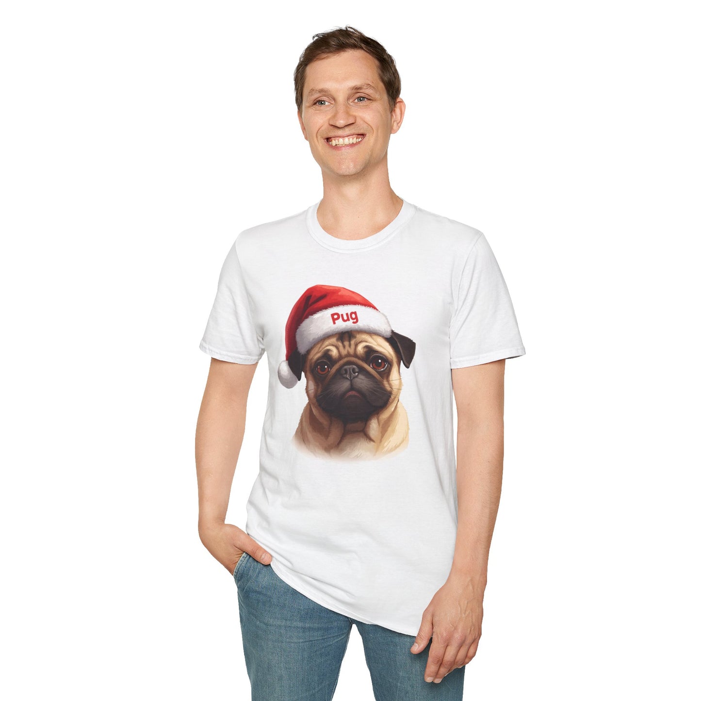 Pug Dog Portrait Shirt – Pug Dog Lover Gift, Cute Dog Mom Tee, Dog Dad Shirt, Pet Breed Apparel