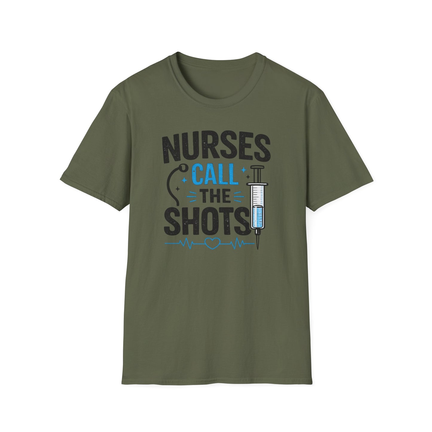 Nurses Call The Shots Shirt Funny Nurse Gift Medical Humor RN CNA Nursing Tee