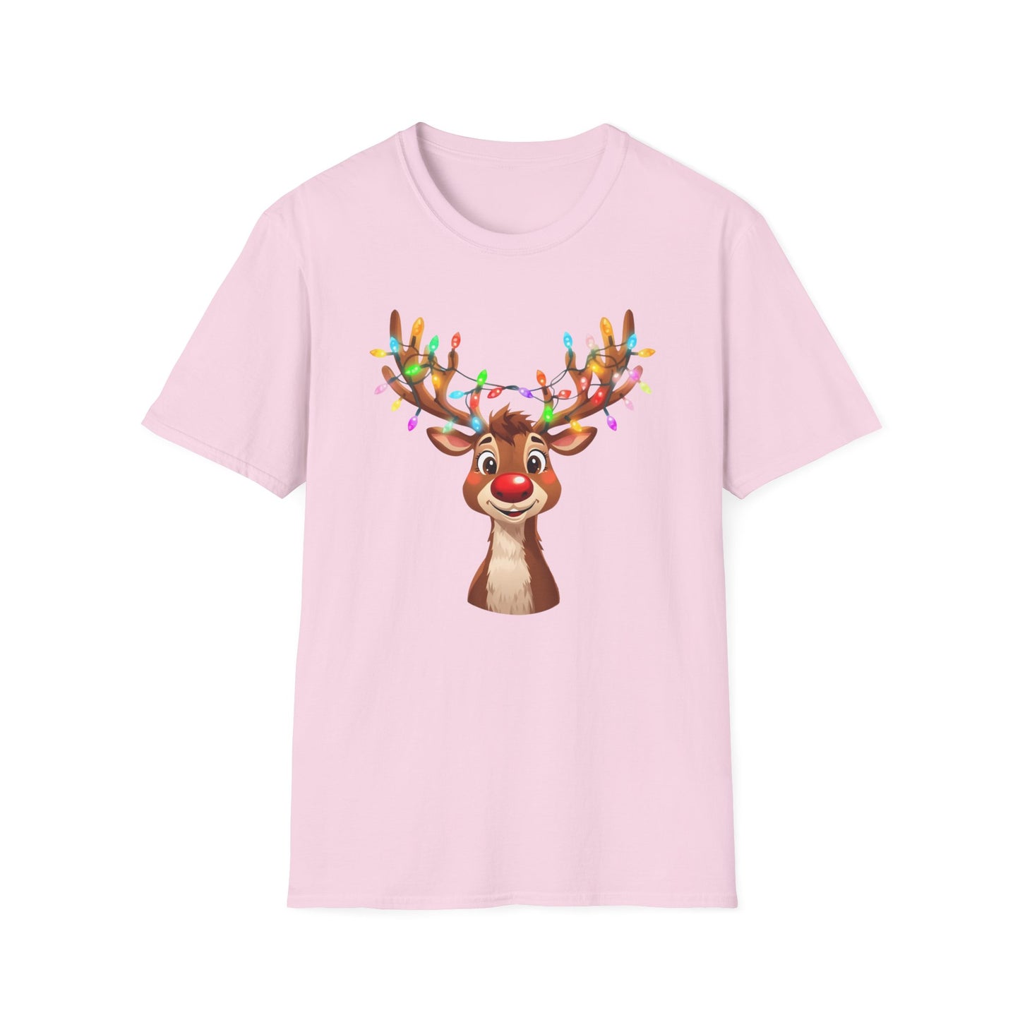 Reindeer with Christmas Lights Shirt, Family Christmas Shirts, Christmas T Shirt, Holiday Shirt, Cute Xmas Shirt for the family, Holiday Gift