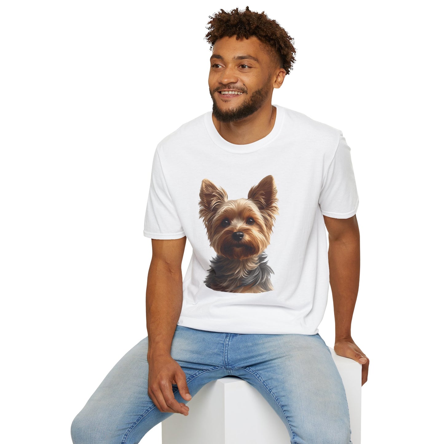 Yorkshire Terrier Dog Portrait Shirt – Yorkie Dog Lover Gift, Cute Dog Mom Tee, Dog Dad Shirt, Pet Breed Apparel