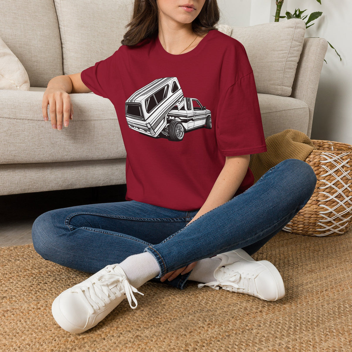 Mini Truck Lowrider Shirt, Lowrider Bed Dancer Truck T-Shirt, Custom Lowered Truck Tee, Car Enthusiast Gift