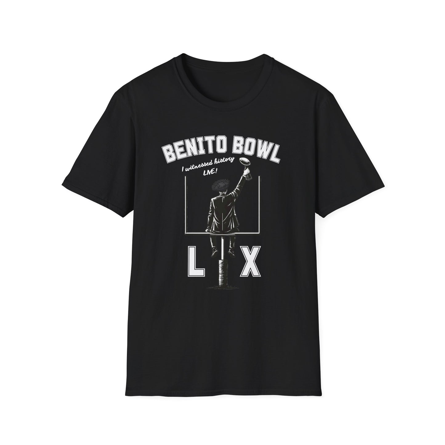 Benito Bowl LX Shirt – Witnessed History Live – Football Graphic Tee, Benito Bowl Shirt, Football Fan Gift, Puerto Rico Heritage Tee, Boricua Pride Gift