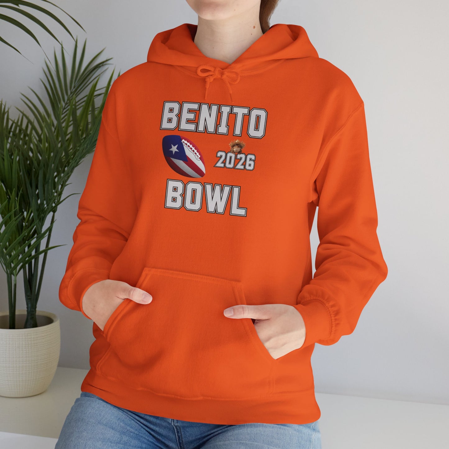 Benito Bowl Halftime Shirt 2026 Hoodie, Benito Bowl Hooded Sweatshirt, Football Fan Gift, Puerto Rico Heritage Hoodie, Boriqua Pride Gift