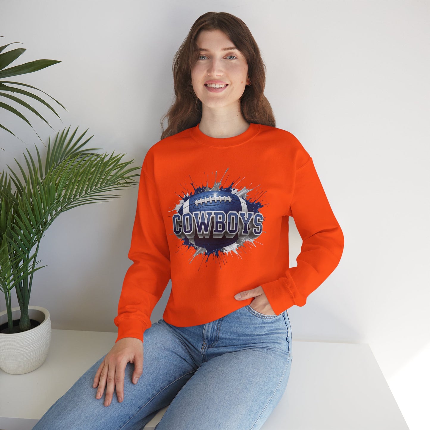 Dallas Football Sweatshirt, Dallas Team Sweatshirt, Football Gift for Dallas Fans, Game Day Sports Fan Football Apparel