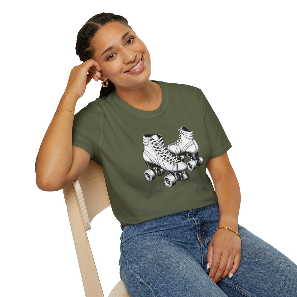 Retro Roller Skates Shirt, Quad Skate T-Shirt, Vintage Roller Rink Tee, Roller Skater Gift