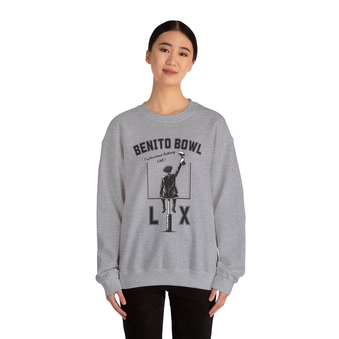Benito Bowl LX Witnessed History Live Halftime Sweatshirt, Football Fan Gift, Benito Sweatshirt, Puerto Rico Boricua Heritage