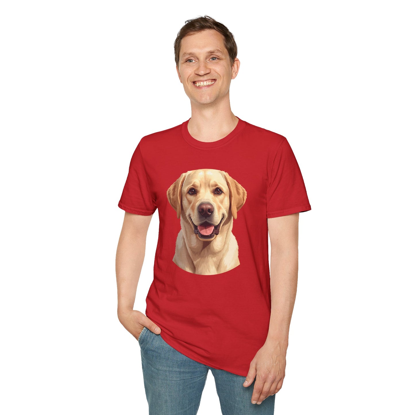 Labrador Retriever Dog Portrait Shirt – Lab Dog Lover Gift, Cute Dog Mom Tee, Dog Dad Shirt, Pet Breed Apparel