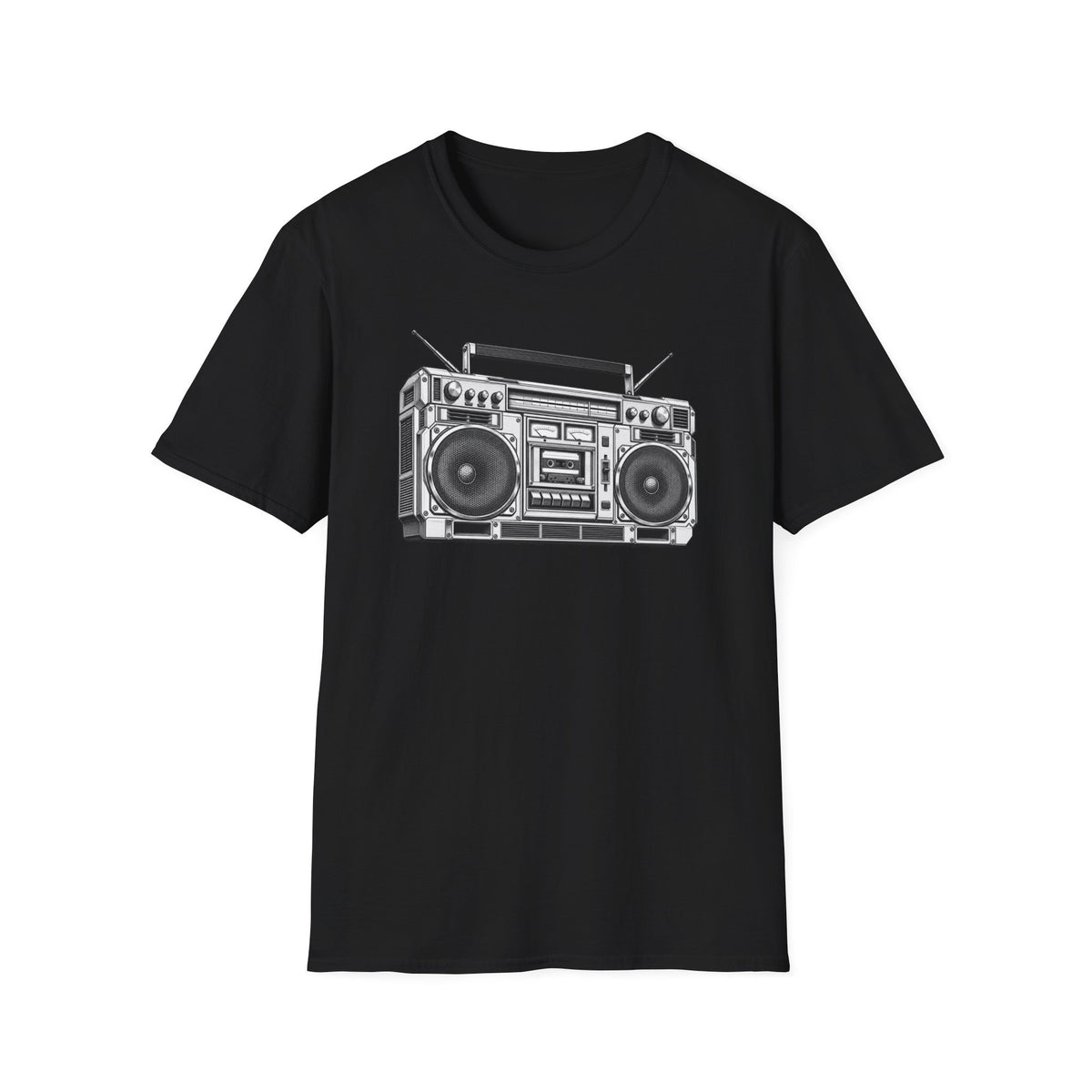 Boombox T-Shirt, Retro Music Shirt, Vintage Cassette Radio Tee, 80s 90s Nostalgia, Music Lover Gift