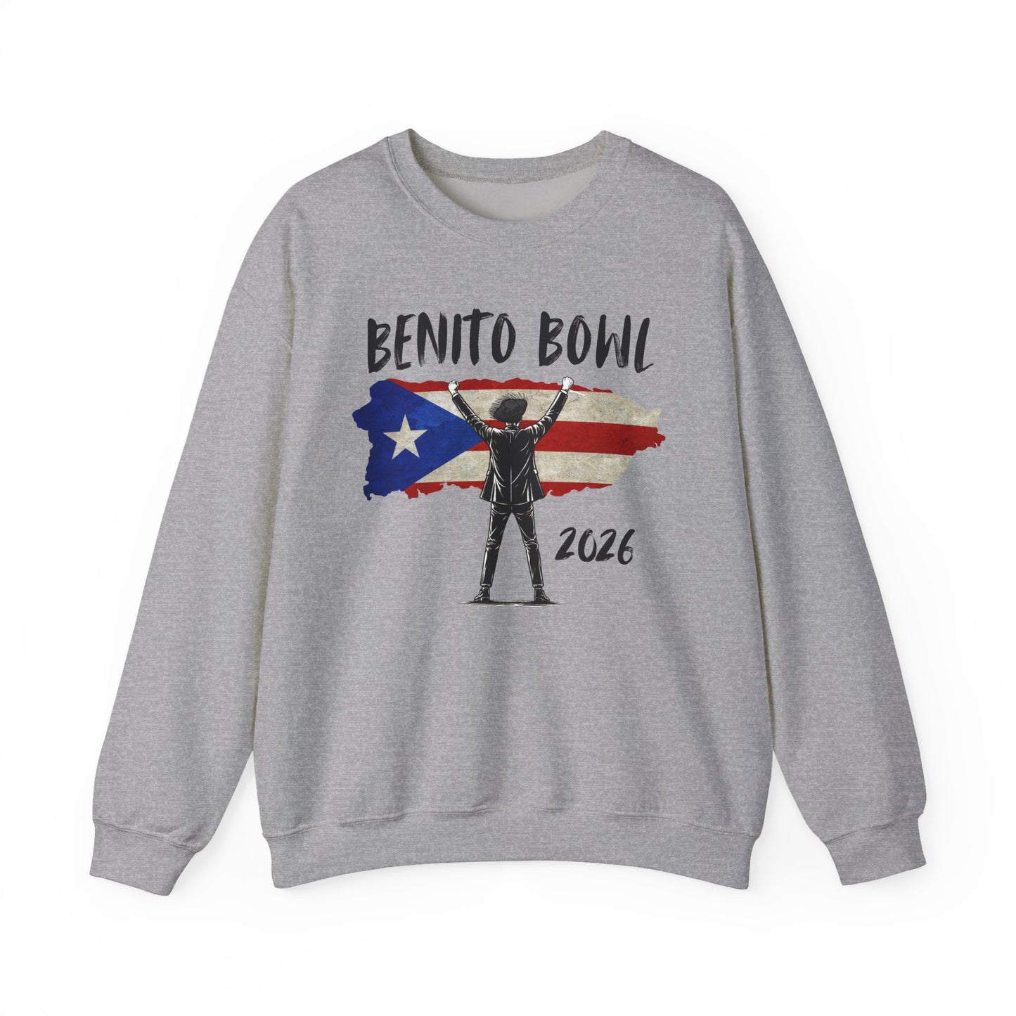 Benito Bowl 2026 PR Flag Sweatshirt, Benito Bowl, Football Fan Gift, Puerto Rico Boricua Heritage Culture Pride sweatshirt
